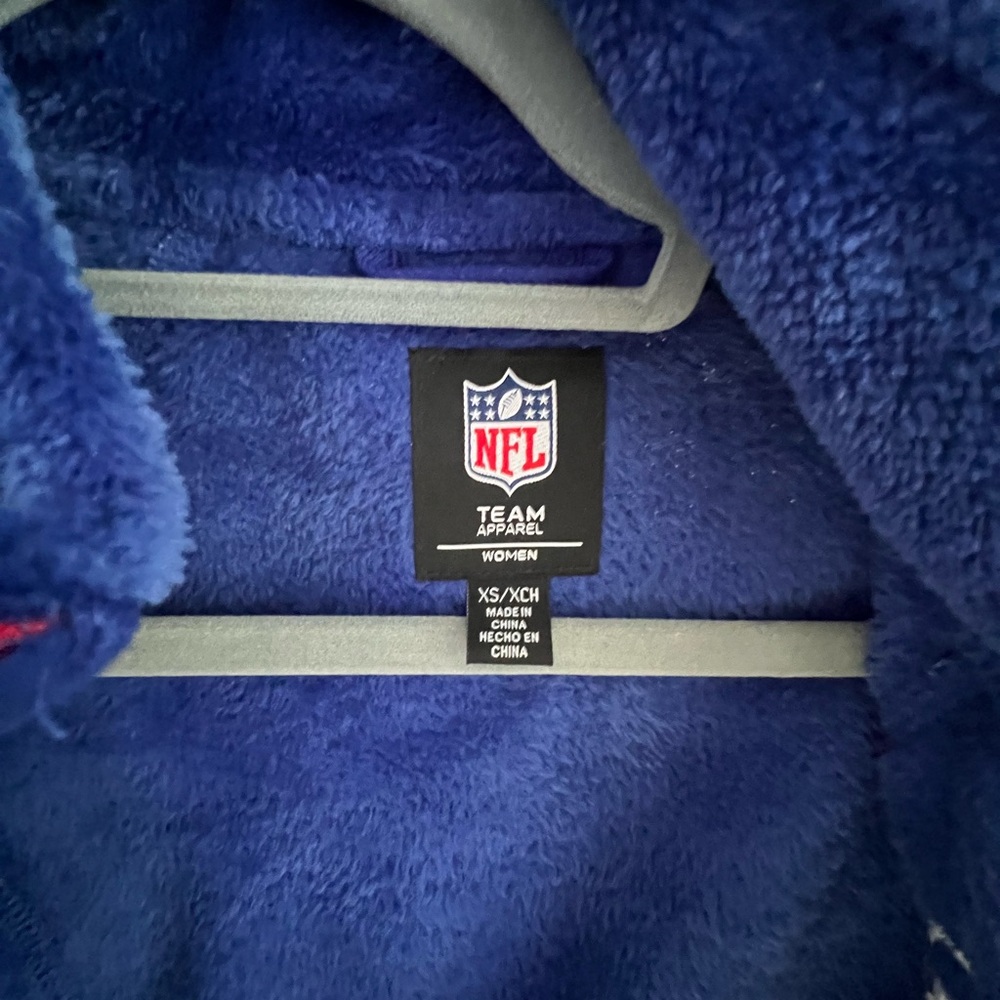 Blue Fleece Jacket with Red Trim - Picture 2 of 3